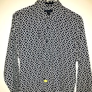 Honeycomb print Button Up Dress Shirt